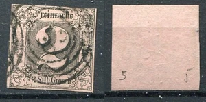 STATI DEL NORD 1852 GERMANIA 2S ROSA USATO CAT. 5 - Foto 1 di 1