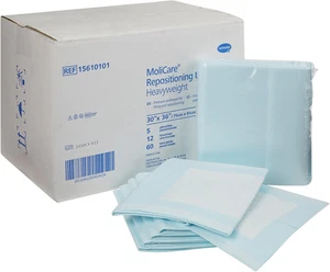 Almohadilla inferior desechable MoliCare polímero de absorción pesada 30 X 36" 15610101 60 almohadillas - Imagen 1 de 8