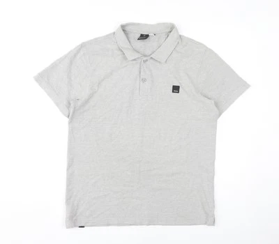 Bench Men's Grey Polo Shirt L - Stylish Casual Wear - Image 1 of 4