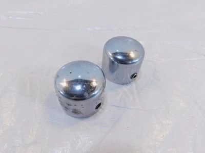 Harley Davidson Touring Dyna Softail Sportster Chrome Front Axle Nut Covers - Image 1 of 4