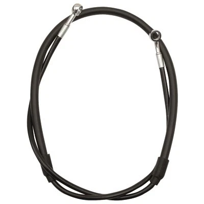 Черный задний стальной плетеный тормозной трос Streamline для Kawasaki KX125 2004-2005 - Изображение 1 из 4