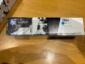 Oryginalny oryginalny toner HP 126A Laserjet - CE311A- cyjan NOWY ZAPIECZĘTOWANY - Zdjęcie 1 z 6