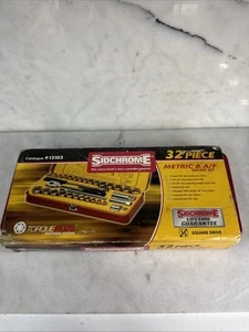 Sidchrome Vintage 32 Piece Meteic & A/F Socket Set #13105 - Picture 1 of 14