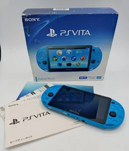 Sony PlayStation PS Vita 2000 Slim Aqua Blue Japan Import *RARE* Like New - Picture 1 of 7