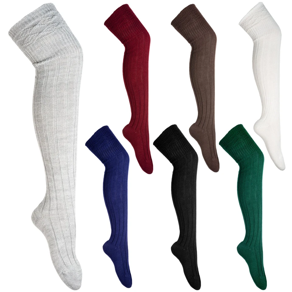 Overknee Strümpfe Strickmuster halterlose Overknees Strickmuster Strick OneSize - Bild 1 von 1