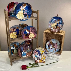 Juego de 12 platos de coleccionista de La Bella y la Bestia Knowles Bradford Exchange Disney - Imagen 1 de 12