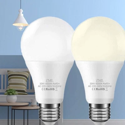 LED Bulb 30W Screw Ultra Bright Lamp 220V 18W Warm White E27 Cool White - Image 1 of 4