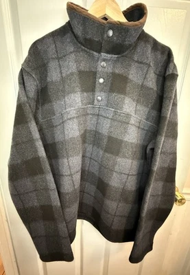 Vellón Orvis Hombres 1/4 Botón Verde Montaña Cuello a Presión Talla Grande Nuevo con Etiquetas Foto 1 de 4