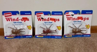 Lote 3 Cuerdas Vintage Play School PLAYSKOOL Ugh-A-Bugs Atlas y Escarabajo Japonés Foto 1 de 4