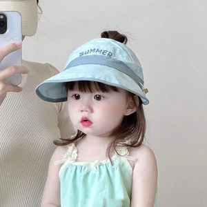 Big Brim Kids Empty Top Cap Quick-dry Children Sunshade Hat Toddle - Picture 1 of 17