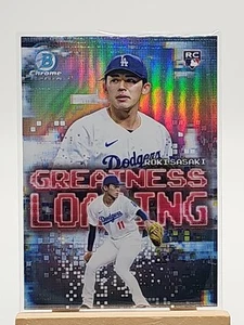 2025 Bowman Baseball Roki Sasaki Rookie Greatness Loading LA Dodgers #GL-23 - Picture 1 of 2