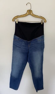 Target Isabel Maternity Dark Wash Skinny Crop Stretch Denim Jeans - Bild 1 von 10