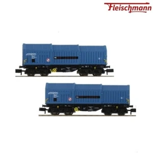 Fleischmann 837926 N 1:160 Qty 2x Teleskophaubenwagen Shimns RAILLOGIX VI BOXED - Picture 1 of 4