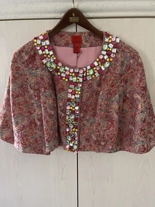 Klassische V Cristina Glitzer Jacke klein perfekt für Partys, Urlaub Spaß und mehr! - Bild 1 von 9