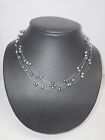 Halskette 5 Reihig Biwa-Süßwasser Perlen - Kette  Silberverschluss  Länge 45 cm