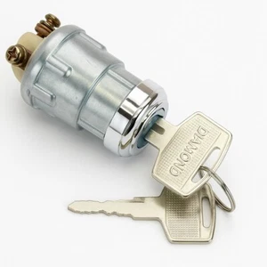 universal Zündschloss 2 Schlüssel 3 Kontakte Roller Quad Boot Traktor Oldtimer - Bild 1 von 3