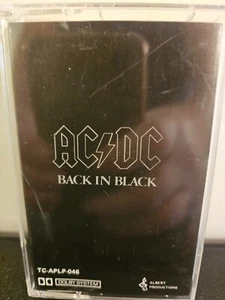 AC/DC Back In Black 1980 CASSETTE TAPE AUSTRALIAN HARD ROCK ALBERT PRODUCTIONS - Picture 1 of 6