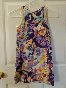 NICOLE MILLER Cotton/Silk Multicolor Floral Summer Dress for Girl Size S NWT $88 - Picture 1 of 3