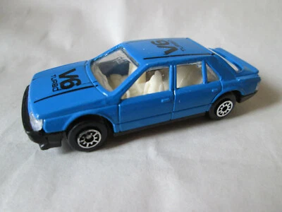 1986 MC Toys Maisto Azul Renault 25 V6 Turbo Carro Esportivo 1/64 (estado perfeito) - Imagem 1 de 4