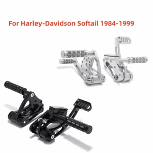 Billet Forward Controls For Harley Fat Boy FLSTF Softail FLSTC FXSTS FXSTC 84-99 - Picture 1 of 19