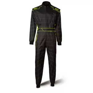 Cordura Atlanta CS-1 Overall -Speed - Hochwertiger Kartoverall schwarz/neongelb - Bild 1 von 5
