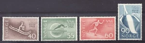 1966 Norway Sc# 486-89 Oslo Winter Sports. MH postage stamp set Cv$5.30 - Picture 1 of 1