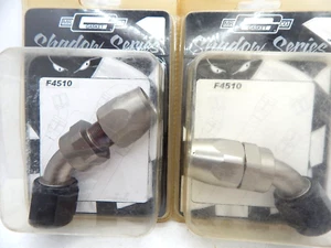 X2 Mr Gasket Shadow Series 10 AN Fitting 45 Degree Swivel Hose End F4510 (2 LOT) - Picture 1 of 3