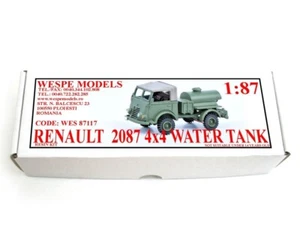 1:87 RENAULT 2087 4x4 WATER TANK Wespe Models- resin kit 87117 - Picture 1 of 1