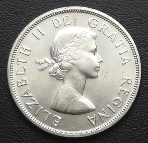 Moneda de 1 dólar de plata Canadá 1963 - 80 % plata - excelente estado - Imagen 1 de 3