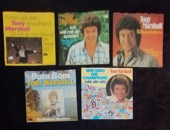 SB32: 5x Tony Marschall 7" Singles VG VG+ Sammlung Jukebox Kult Schlager Party - Bild 1 von 1