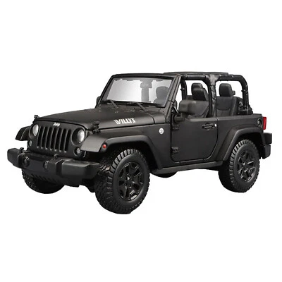 1/18 Scale Jeep Wrangler Rubicon Diecast Model Car Collection Gift Children Toy - Image 1 of 4