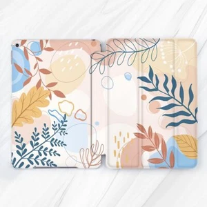 Floral Leaves Bubbles Dots Case For iPad 10.2 Air 3 4 5 Pro 9.7 11 12.9 Mini - Picture 1 of 6