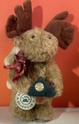 Boyds Bear Vintage “Mercer” Moose Mini - Holding Xmas Tree - New  Condition