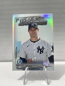 π₯ GERRIT COLE NEW YORK YANKEES * 2024 Bowman Chrome - My 1st Bowman π₯ - Picture 1 of 4