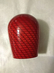 NEW Murano Red Swirl Hand Blown Glass Pendant Shade - Picture 1 of 4