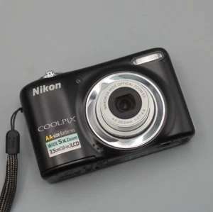 [Wie Neu] Nikon Coolpix L25 10.0MP Digitalkamera schwarz, SD, Hülle, OVP - Bild 1 von 23