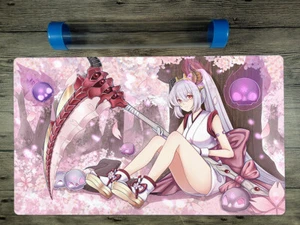 Ygomat Red Blossoms from Underroot Custom Playmat Trading Card Game Free Tube - Picture 1 of 5