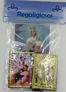Virgen del Carmen Escapulario de Hilo-Knotted - Our Lady of Carmen Scapular - Picture 1 of 2