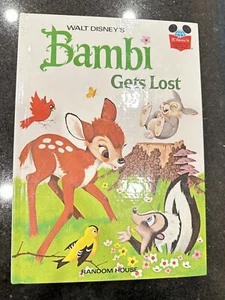 Vintage Disney's Wonderful World of Reading Buch BAMBI GETS LOST Hardcover 1972 - Bild 1 von 9