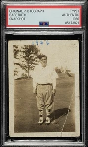 1936 Babe Ruth Original Typ I Vintage Foto Golf spielen PSA DNA AUTHENTISCH - Bild 1 von 2