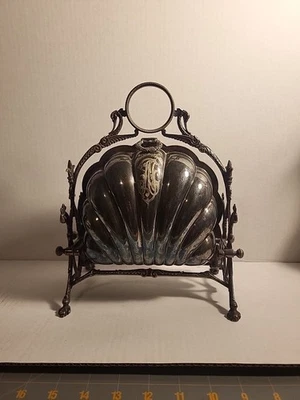 Antiguo calentador victoriano de triple bollo plateado para caja de galletas calentador muffineer Foto 1 de 4