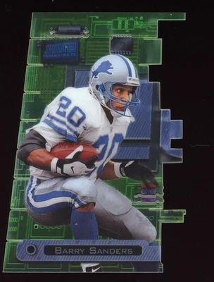 1998 Topps Stadium Club Barry Sanders Triumvirate Luminous T2A Lions - Image 1 of 2