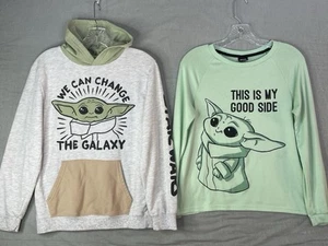 Baby Yoda Shirt Lot Girls or Womens Tee Adult Size XS & Hoodie Youth Size XL - Picture 1 of 17