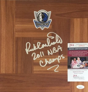 Rick Carlisle Signed Floorboard w/ JSA COA #AI99432 Dallas Mavericks 2011 Champs - Picture 1 of 2