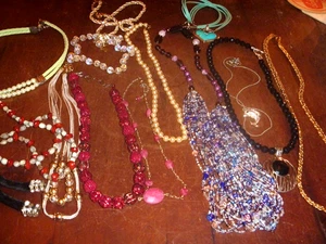 Vintage Modern Necklace Lot 14 Some 925 Silver - Picture 1 of 24
