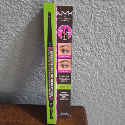 NYX  Makeup Brow Blade & Shade Nano Mechanical Brow Pencil Brunette BOGO FREE - Image 1 of 2