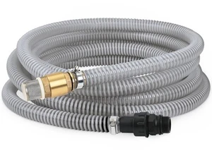 Kit de manguera de succión FLUENTPOWER 23 PIES x 1" con válvula de retención de montaje de latón, NPT 1" - Imagen 1 de 6