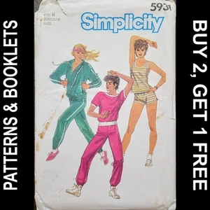 Vtg Simplicity Pants/Shorts/Tops/Jacket Pattern #5931 Sizes 10-12-14 CUT to 14 - Picture 1 of 7