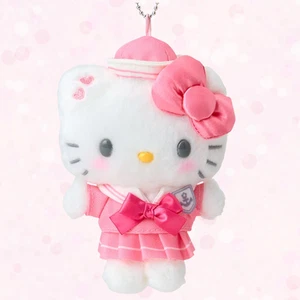 Hello Kitty Sailor Style Mascot Holder Plush Charm Sanrio Japan Limited - Picture 1 of 5