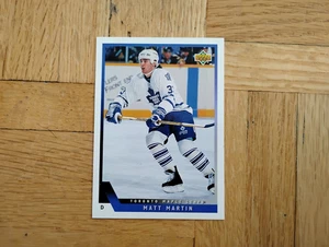 1993-94 Upper Deck Matt Martin Rookie Toronto Maple Leafs #447 - Bild 1 von 2